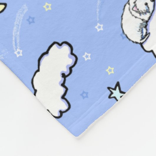 Goodnight Westies KiniArt Fleece Deken (Hoek)