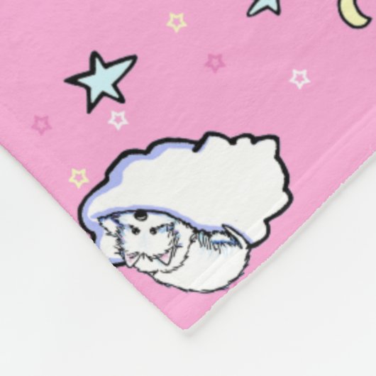 Goodnight Westies KiniArt Fleece Deken (Hoek)