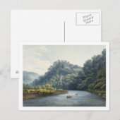 Goodrich Castle op de Wye (w/c, pen & inkt, krijt) Briefkaart (Voorkant / Achterkant)