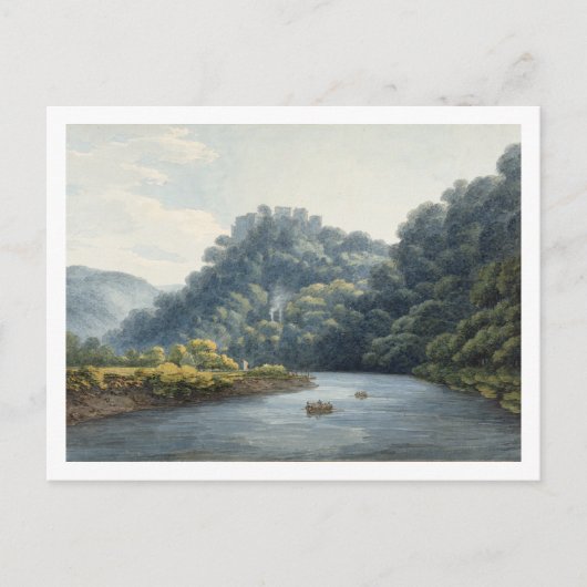 Goodrich Castle op de Wye (w/c, pen & inkt, krijt) Briefkaart (Voorkant)