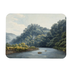 Goodrich Castle op de Wye (w/c, pen & inkt, krijt) Magneet