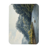 Goodrich Castle op de Wye (w/c, pen & inkt, krijt) Magneet (Verticaal)