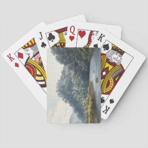 Goodrich Castle op de Wye (w/c, pen & inkt, krijt) Speelkaarten