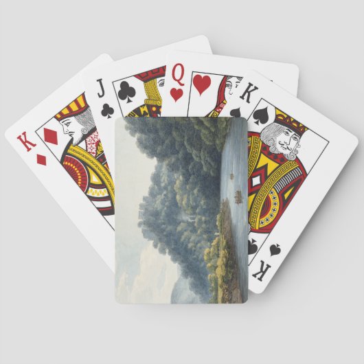 Goodrich Castle op de Wye (w/c, pen & inkt, krijt) Speelkaarten (Achterkant)