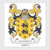 Goodrich Family Crest Sticker (Vel)