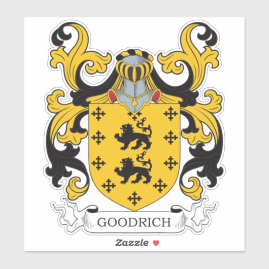 Goodrich Family Crest Sticker (Vel)