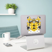Goodrich Family Crest Sticker (Laptop op bureau)