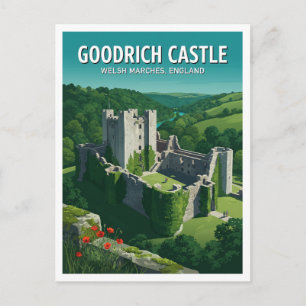 Goodrich Kasteel Ross-on-Wye Verenigd Koninkrijk R Briefkaart