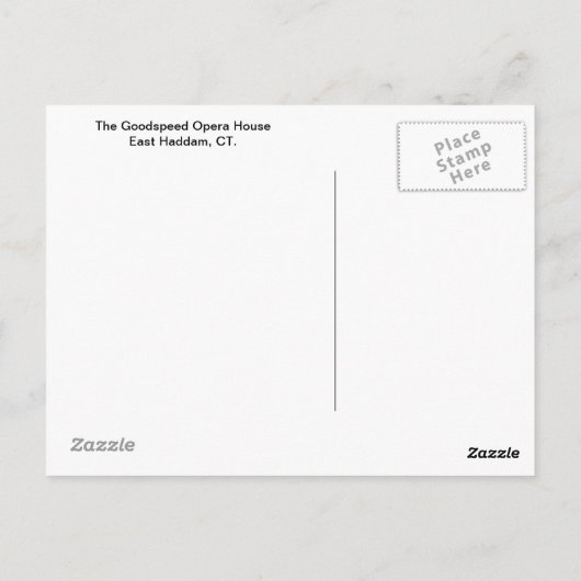 Goodspeed Opera House Briefkaart (Achterkant)