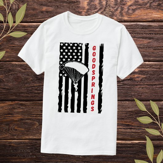 Goodspringen die Skydiving zweefende T-shirt