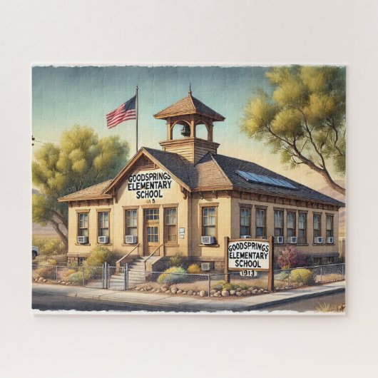 Goodsprings Elementary Historic Schoohouse 1913 NV Legpuzzel (Horizontaal)