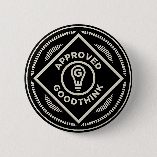 Goodthink Goedgekeurde Button (Voorkant)