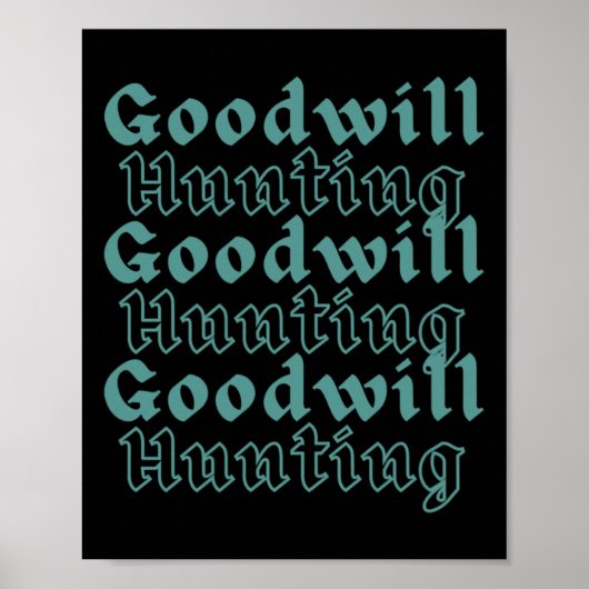 Goodwill Hunting Poster (Voorkant)