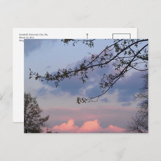 goodwill van de universiteitsstad briefkaart (Voorkant / Achterkant)