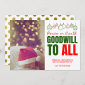 Goodwill voor alle foto's feestdagenkaart (Voorkant / Achterkant)