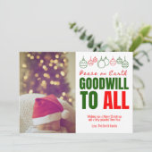 Goodwill voor alle foto's feestdagenkaart (Staand voorkant)