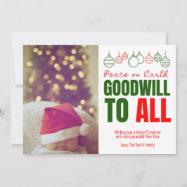 Goodwill voor alle foto's feestdagenkaart