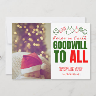 Goodwill voor alle foto's feestdagenkaart