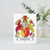 Goodwin Family Crest Briefkaart (Staand voorkant)