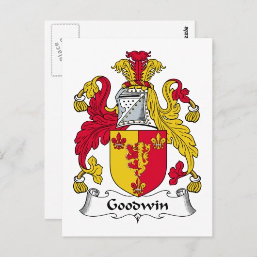 Goodwin Family Crest Briefkaart (Voorkant / Achterkant)