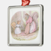 Goody and Mrs Hackee (Eekhoorns) (Beatrix Potter) Metalen Ornament (Links)