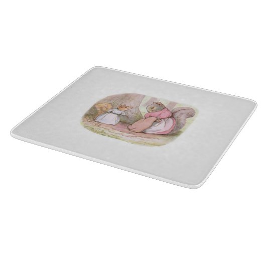 Goody and Mrs Hackee (Eekhoorns) (Beatrix Potter) Snijplank (Hoek)