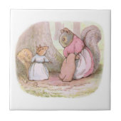 Goody and Mrs Hackee (Eekhoorns) (Beatrix Potter) Tegeltje (Voorkant)