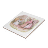 Goody and Mrs Hackee (Eekhoorns) (Beatrix Potter) Tegeltje (Zijkant)