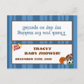 Goody Bag Topper All-Star Blue Uitnodiging Briefkaart (Voorkant)