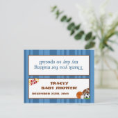 Goody Bag Topper All-Star Blue Uitnodiging Briefkaart (Staand voorkant)