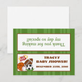 Goody Bag Topper All-Star Green Uitnodiging Briefkaart (Voorkant / Achterkant)