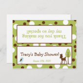 Goody Bag Topper Forest Friends Deer Uitnodiging Briefkaart (Voorkant / Achterkant)