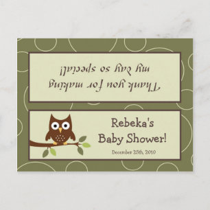 Goody Bag Topper Forrest Animal Owl Deer Bird Porc Uitnodiging Briefkaart