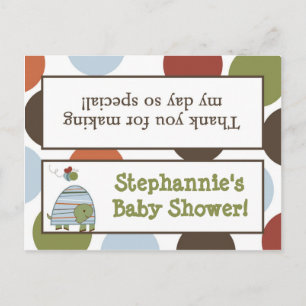 Goody Bag Topper Laguna Strand Schildpad Kikkervij Uitnodiging Briefkaart