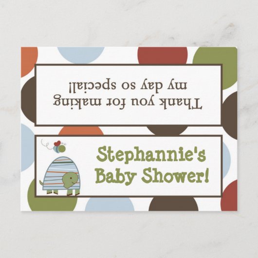 Goody Bag Topper Laguna Strand Schildpad Kikkervij Uitnodiging Briefkaart (Voorkant)