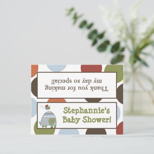 Goody Bag Topper Laguna Strand Schildpad Kikkervij Uitnodiging Briefkaart (Staand voorkant)