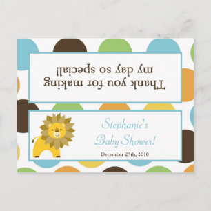 Goody Bag Topper Oerwoud King Lion Safari Animal Uitnodiging Briefkaart