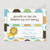 Goody Bag Topper Oerwoud King Lion Safari Animal Uitnodiging Briefkaart (Voorkant)