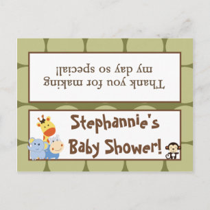 Goody Bag Topper Oerwoud Play Uitnodiging Briefkaart