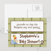 Goody Bag Topper Oerwoud Play Uitnodiging Briefkaart (Voorkant / Achterkant)