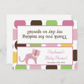 Goody Bag Topper Oerwoud Queen Tiger Safari Anima Uitnodiging Briefkaart (Voorkant / Achterkant)