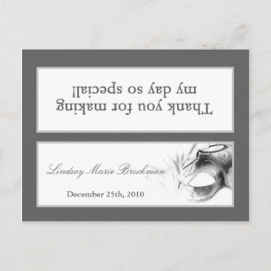 Goody Bag Topper Sweet 16 Silver White Party Uitnodiging Briefkaart