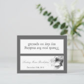 Goody Bag Topper Sweet 16 Zilver Wit Party Uitnodiging Briefkaart (Staand voorkant)