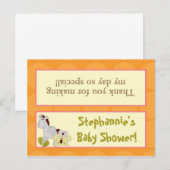 Goody Bag Topper Tropische Punch Meisje Oerwoud El Uitnodiging Briefkaart (Voorkant / Achterkant)