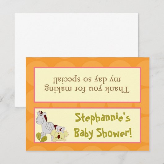 Goody Bag Topper Tropische Punch Meisje Oerwoud El Uitnodiging Briefkaart (Voorkant / Achterkant)