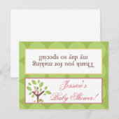 Goody Bag Toppers Liefde en Natuur Meisje Woodland Uitnodiging Briefkaart (Voorkant / Achterkant)