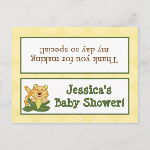Goody Bag Toppers Oerwoud Baby's Uitnodiging Briefkaart