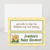 Goody Bag Toppers Oerwoud Baby's Uitnodiging Briefkaart (Voorkant / Achterkant)