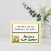 Goody Bag Toppers Oerwoud Baby's Uitnodiging Briefkaart (Staand voorkant)