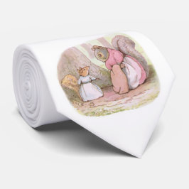 Goody en mevrouw Hackee (eekhoorns) (Beatrix Potte Stropdas